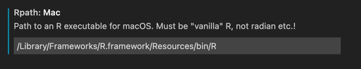 R and radian on macOS and VSCode | L.